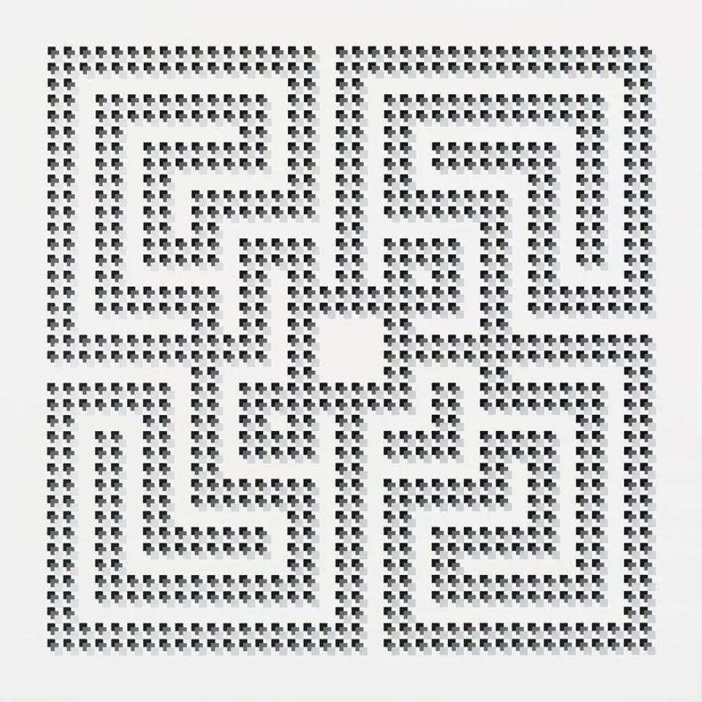 Lithograph L'atlas - Square series #1