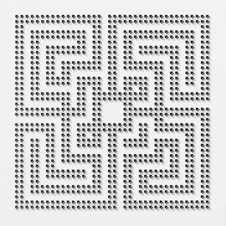 Lithograph L'atlas - Square series #1