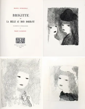 Illustrated Book Laurencin - BRIGITTE OU LA BELLE AU BOIS DORMANT (M. Jouhandeau. 1925)