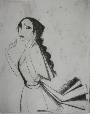 Etching Laurencin - La Romance