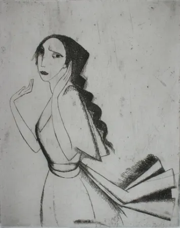 Etching Laurencin - La Romanza