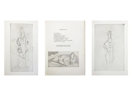 Illustrated Book Laurens - Raymond Radiguet : LES PÉLICAN. Pièce en deux actes. Illustré d'eaux-fortes par Henri Laurens (1921)