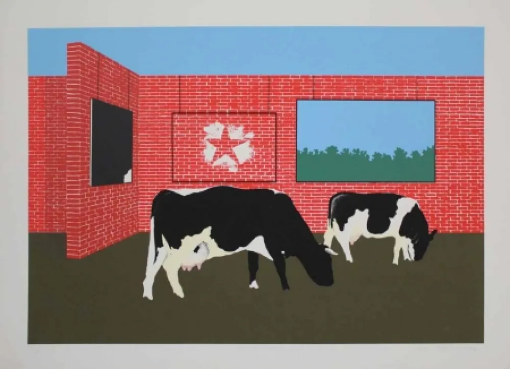 Lithograph Laux - Freilicht-Museum