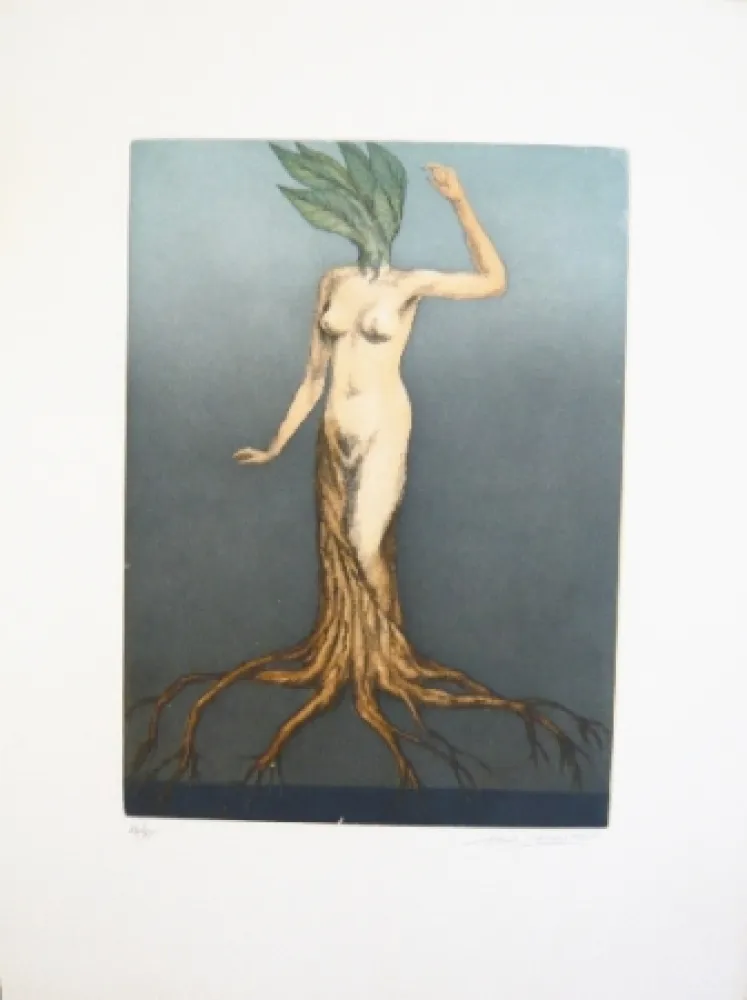 Etching And Aquatint Laventhol - Composition 3