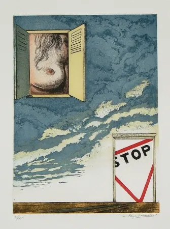 Etching And Aquatint Laventhol - Le miroir aux alouettes