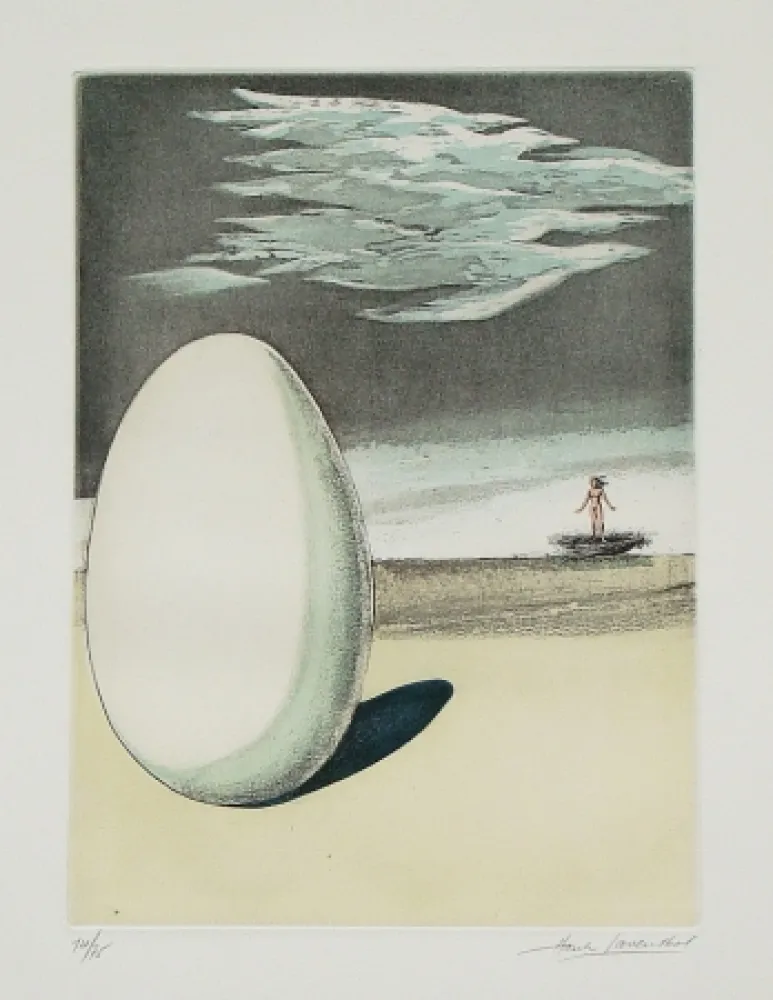 Etching And Aquatint Laventhol - Le miroir aux alouettes