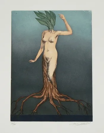 Etching And Aquatint Laventhol - Le miroir aux alouettes