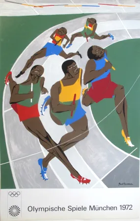 Screenprint Lawrence - OL 1972 - original  screenprint