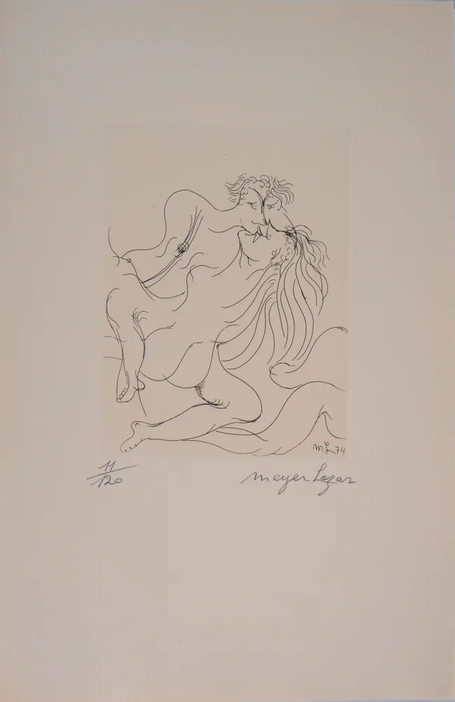 Etching Lazar - Cantique des Cantiques, Amour renversant