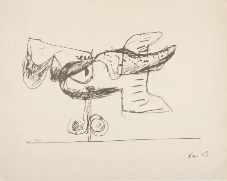 No Technical Le Corbusier - Eau, Ciel, Terre, 1953 - Unique proof!