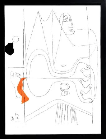 Lithograph Le Corbusier - Icône 8 (Weber 81)