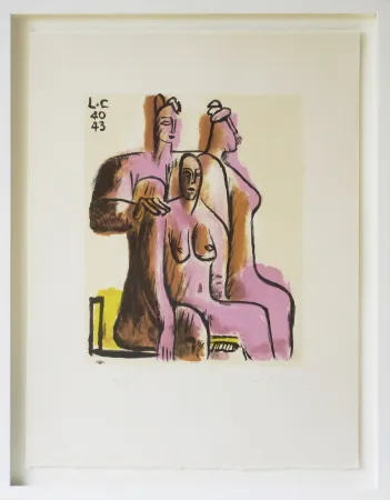 Lithograph Le Corbusier - Les Trois femmes assises (1940/43)