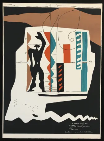 Lithograph Le Corbusier - Modulor