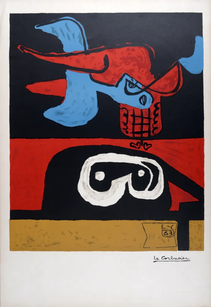 Lithograph Le Corbusier - Otherwordly (Autrement que sur terre), 1963