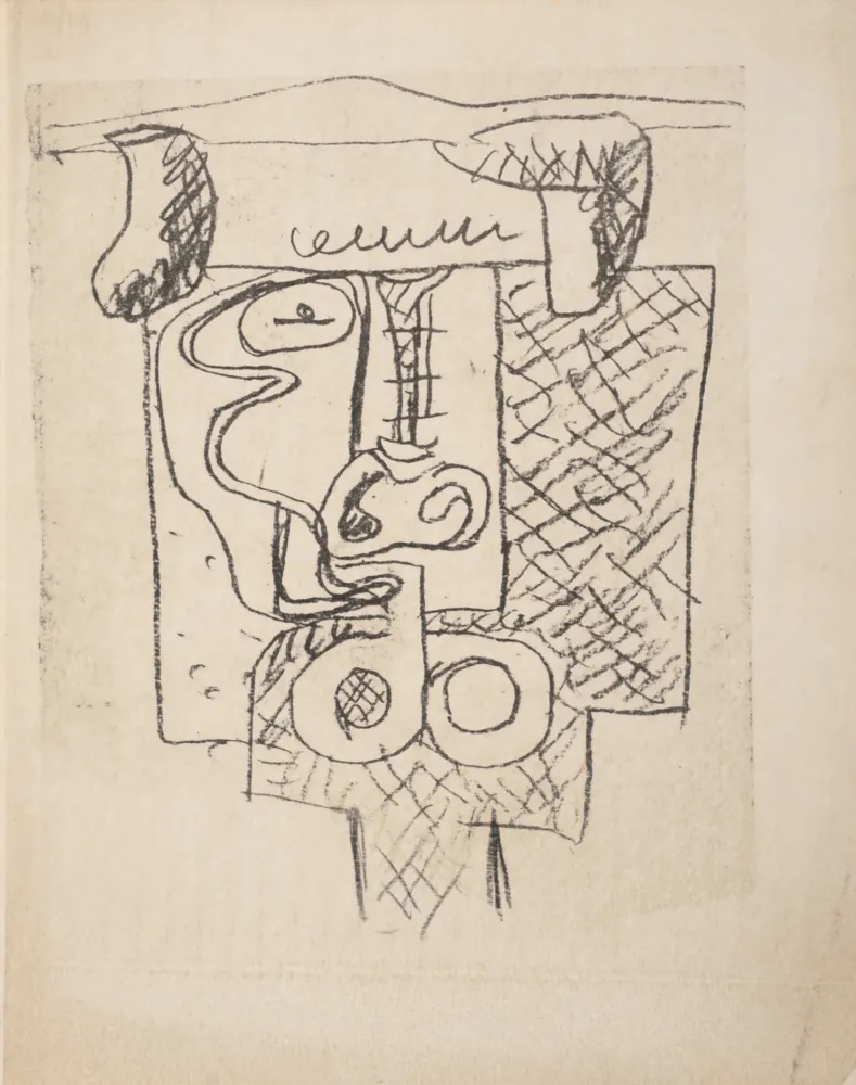 No Technical Le Corbusier - Taureau, C. 1960 - Unique proof!