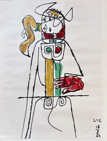 Lithograph Le Corbusier - Taurus, 1963