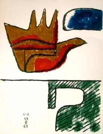 Lithograph Le Corbusier - The Open Hand