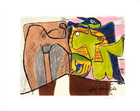 Engraving Le Corbusier - Unité