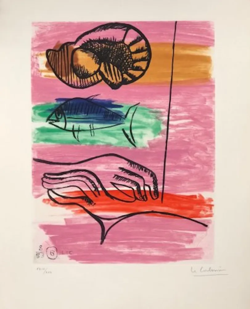 Engraving Le Corbusier - Unité