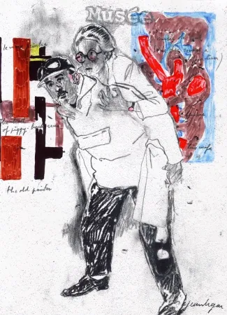 Screenprint Le Gac - Autoportrait