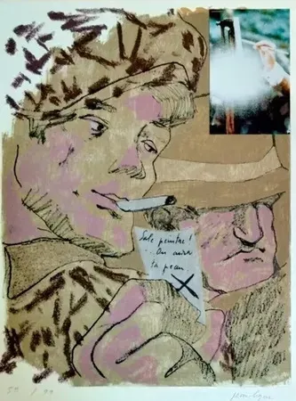 Lithograph Le Gac - Composition