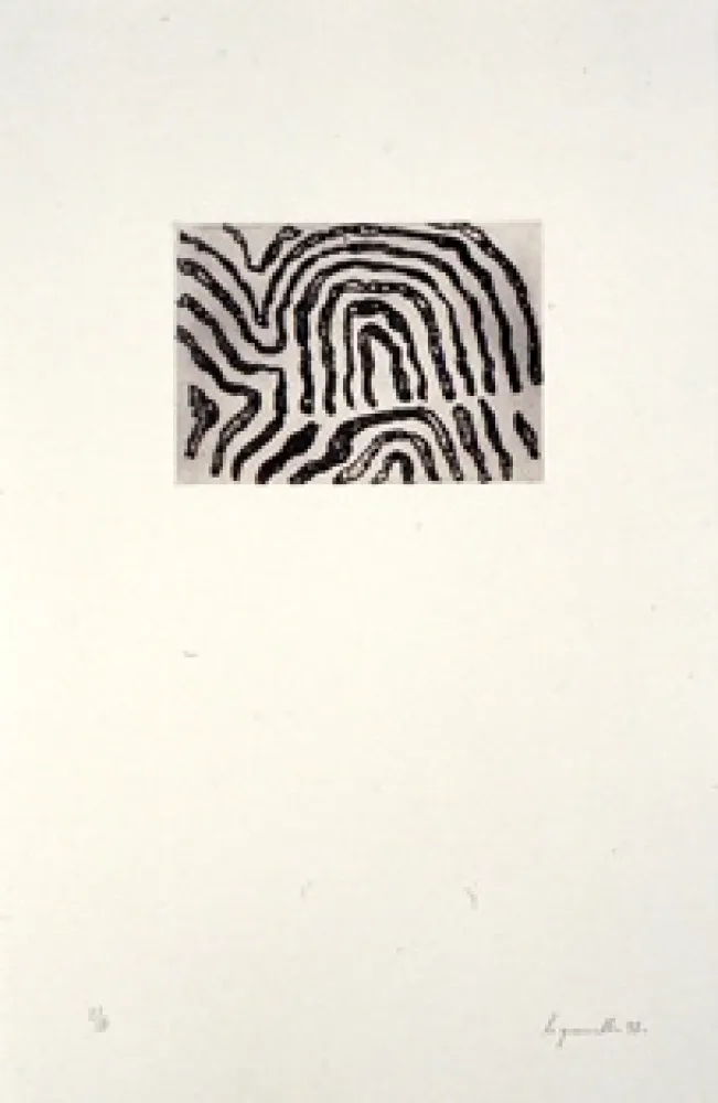 Engraving Le Groumellec - Ecriture