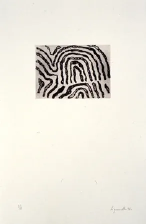 Engraving Le Groumellec - Ecriture