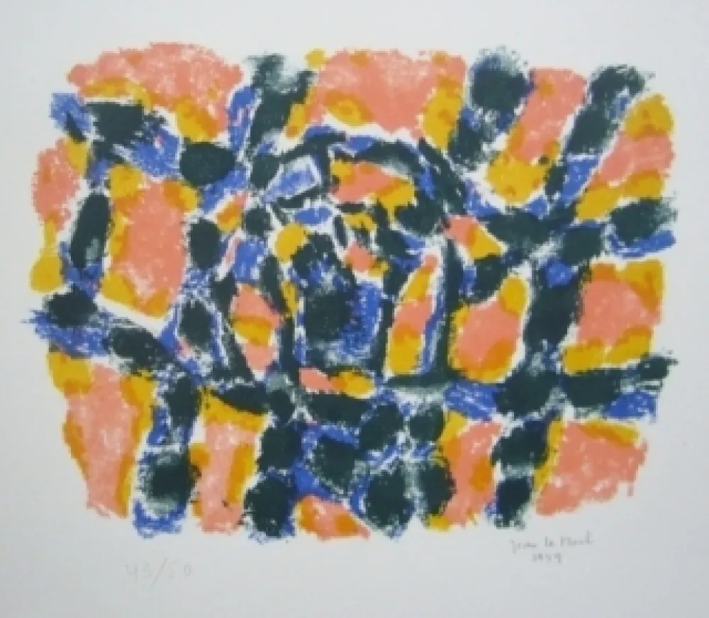 Lithograph Le Moal - Composition