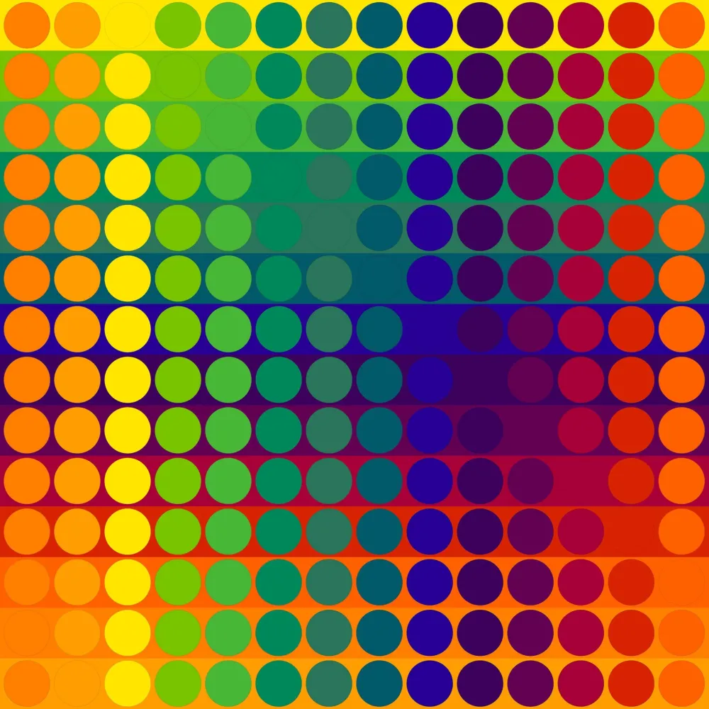 Lithograph Le Parc - Color Secuencia 7