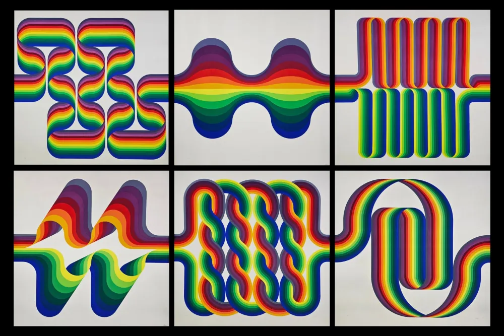 Lithograph Le Parc - La Longue Marche. The Complete Set, 1974