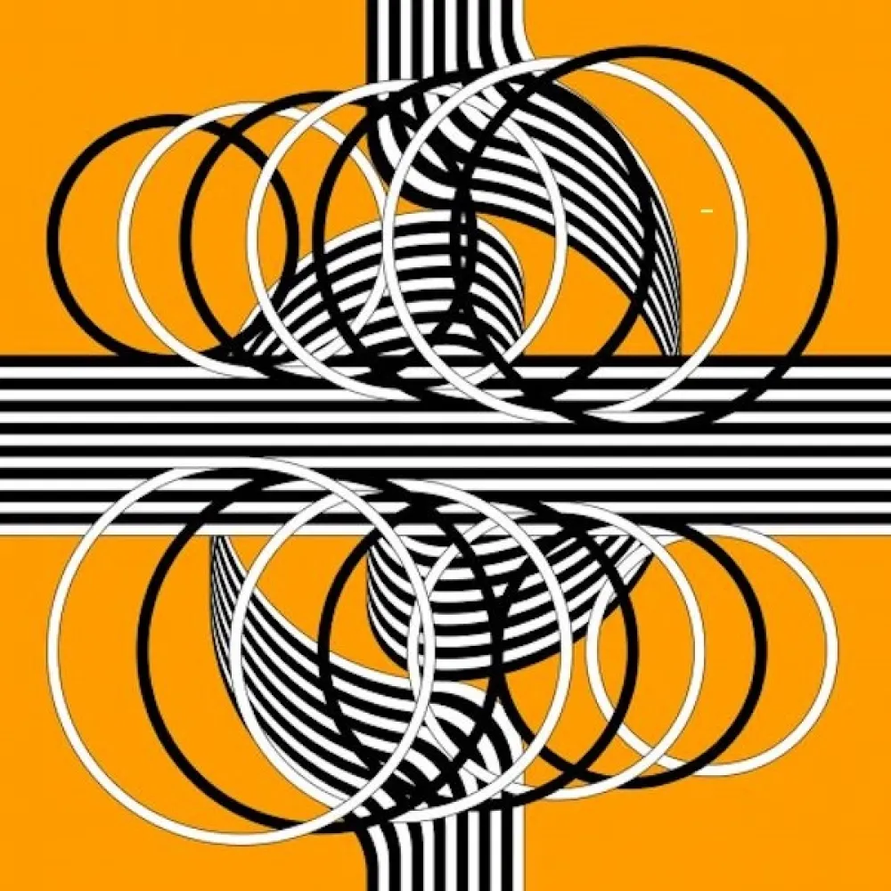 Lithograph Le Parc - Larga marcha, 4 bifurcaciones 1