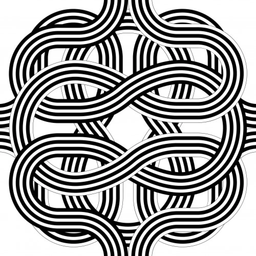 Lithograph Le Parc - Larga marcha, 4 bifurcaciones, 10