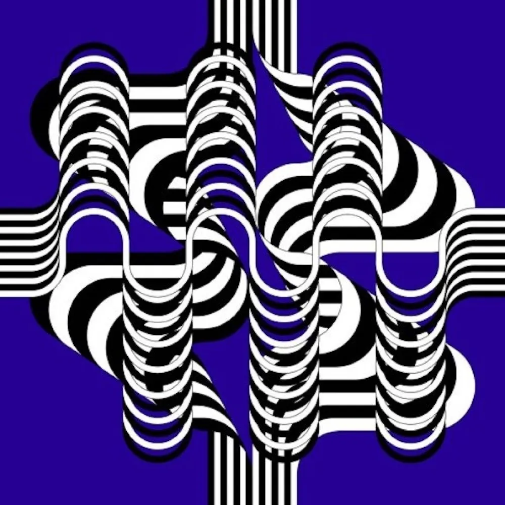 Lithograph Le Parc - Larga marcha, 4 bifurcaciones  