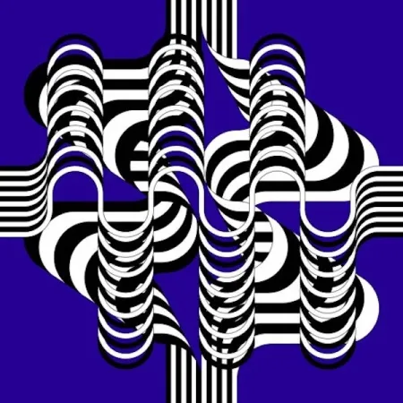 Lithograph Le Parc - Larga marcha, 4 bifurcaciones  