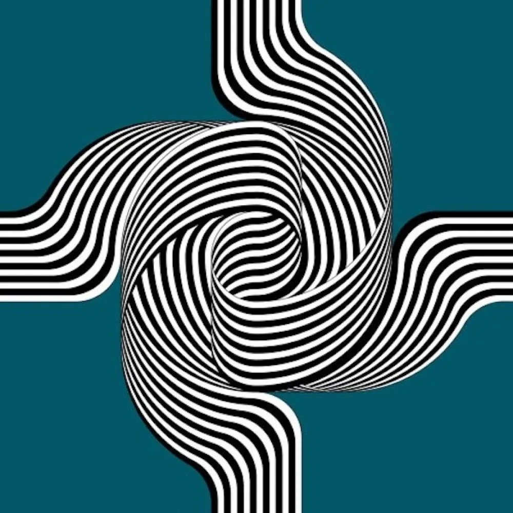 Lithograph Le Parc - Larga marcha, 4 bifurcaciones  