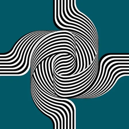 Lithograph Le Parc - Larga marcha, 4 bifurcaciones  