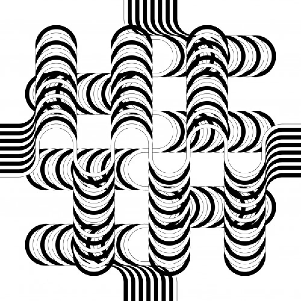 Lithograph Le Parc - Larga marcha, 4 bifurcaciones, 12