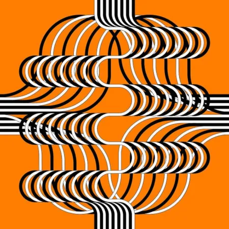 Lithograph Le Parc - Larga marcha, 4 bifurcaciones, 13