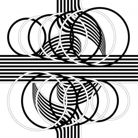 Lithograph Le Parc - Larga marcha, 4 bifurcaciones, 14