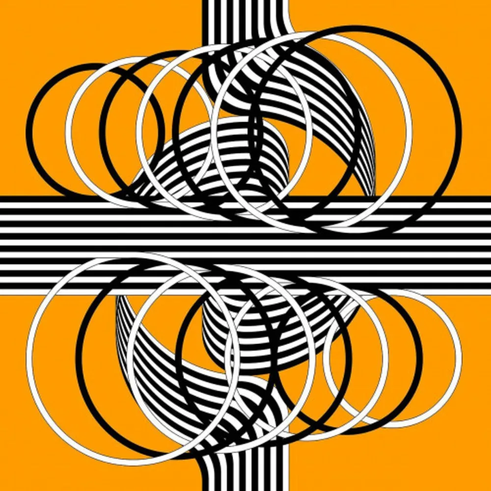 Lithograph Le Parc - Larga marcha, 4 bifurcaciones, 14