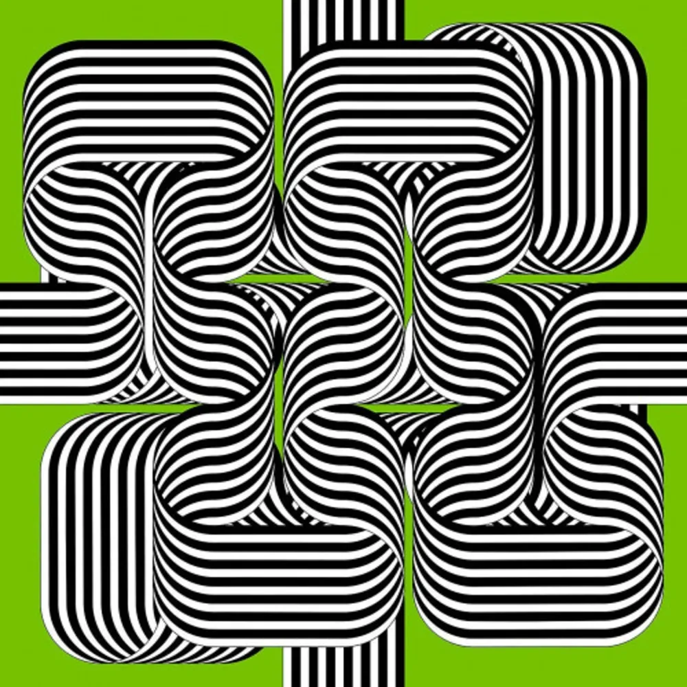 Lithograph Le Parc - Larga marcha, 4 bifurcaciones, 2