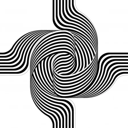 Lithograph Le Parc - Larga marcha, 4 bifurcaciones, 6