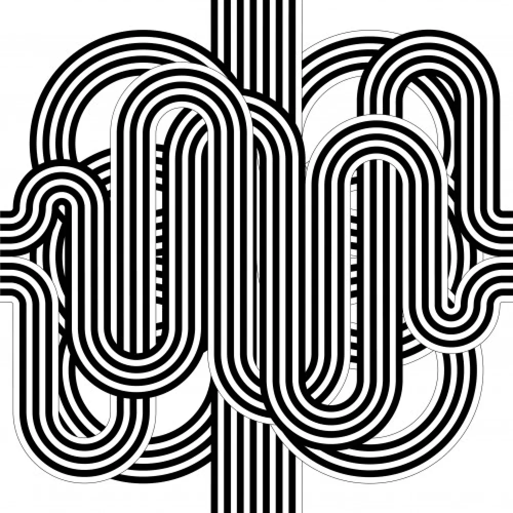 Lithograph Le Parc - Larga marcha, 4 bifurcaciones, 8