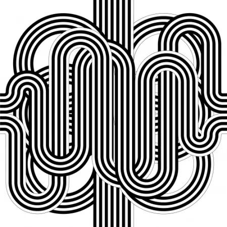 Lithograph Le Parc - Larga marcha, 4 bifurcaciones, 8