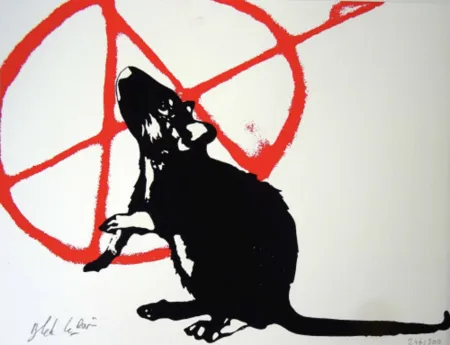 Screenprint Le Rat - L'anarchiste