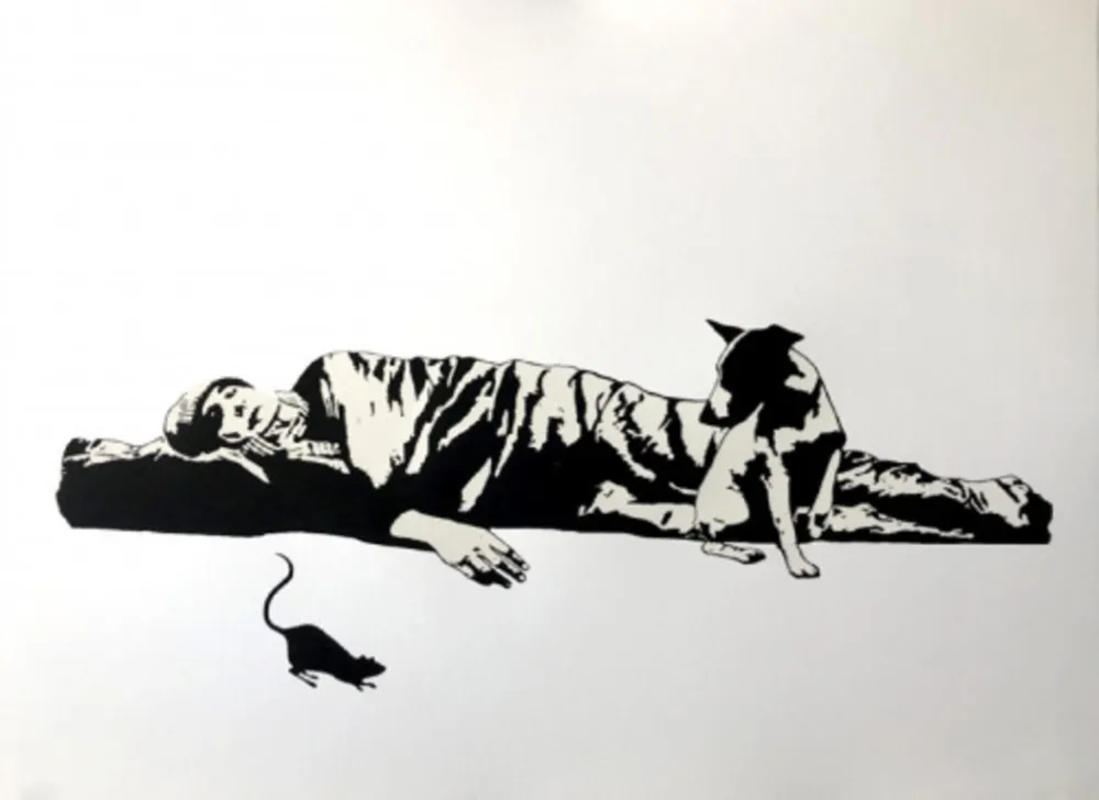 Screenprint Le Rat - The Homeless
