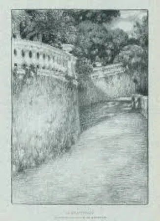 Lithograph Le Sidaner - La balustrade