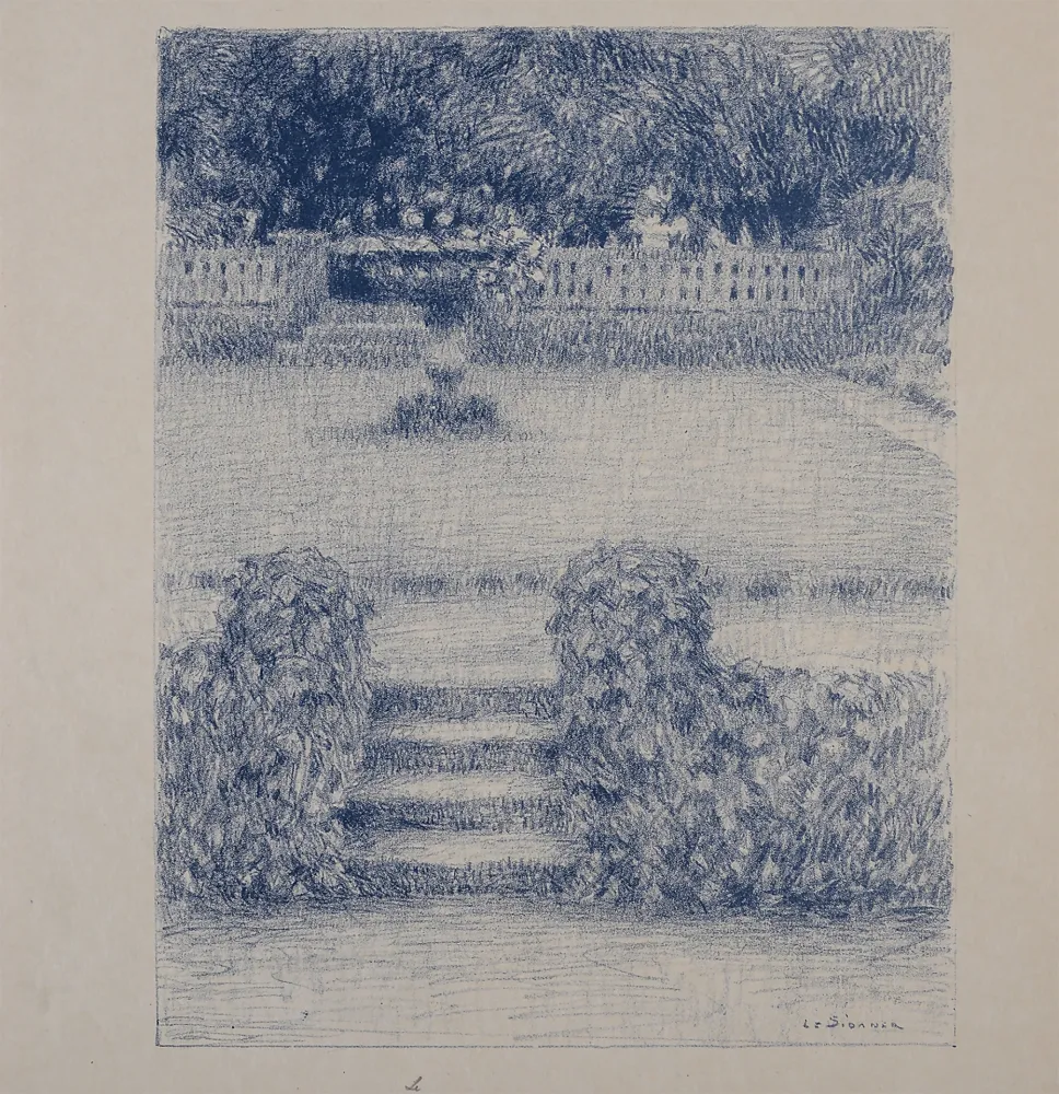 Lithograph Le Sidaner - Le Perron