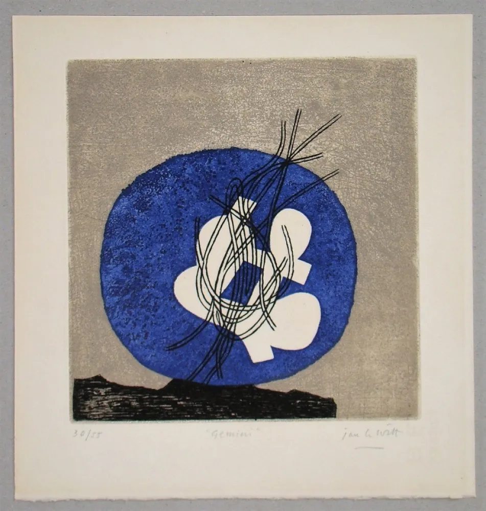 Etching And Aquatint Le Witt - Gemini