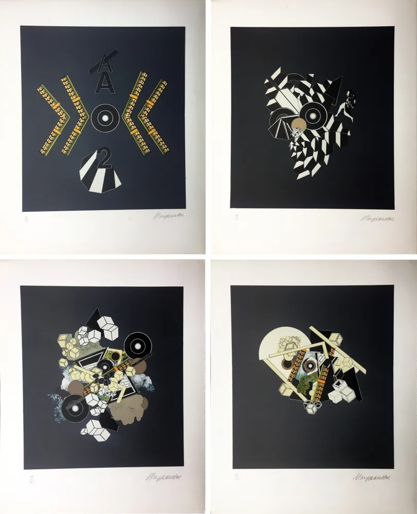 Lithograph Le Yaouanc - ALBUM 1101 : 10 LITHOGRAPHIES ORIGINALES SIGNÉES (1970).